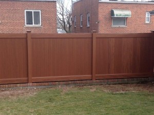 Commercial wood fencing